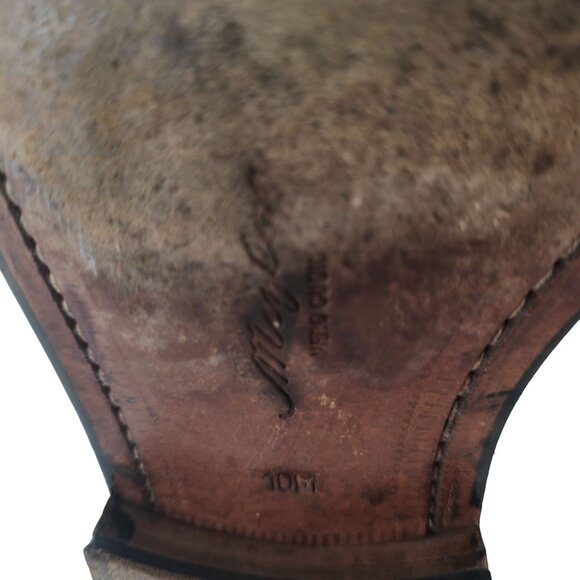 Mezlan Spain Mens 10M Brown Leather Dress Shoes Square-toe Oxfords Torello Derby - Picture 12 of 12